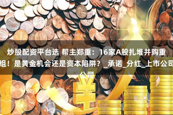 炒股配资平台选 帮主郑重：16家A股扎堆并购重组！是黄金机会还是资本陷阱？_承诺_分红_上市公司